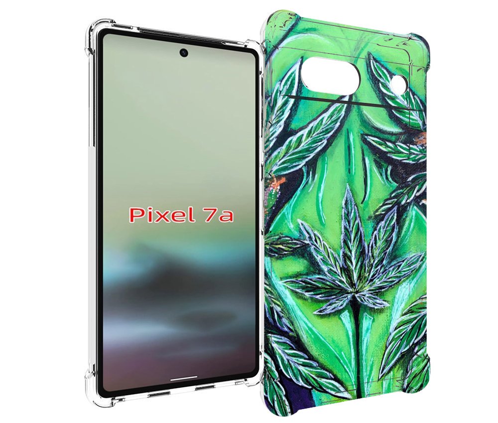 

Чехол MyPads зеленая девушка для Google Pixel 7A, Tocco