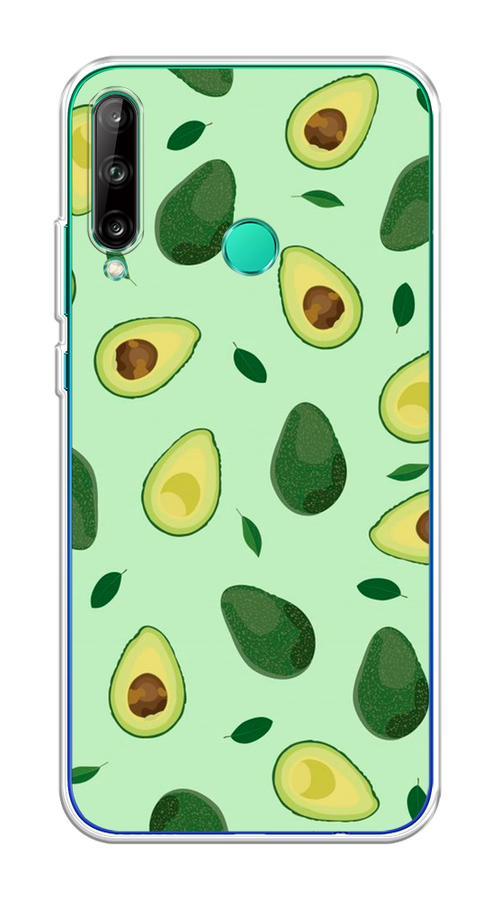 

Чехол на Honor 9C, Huawei P40 Lite E/Y7p "Blue avocado", Коричневый;зеленый, 6103350-1