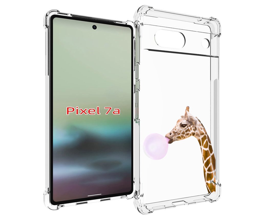 

Чехол MyPads жираф-с-жвачкой для Google Pixel 7A, Tocco