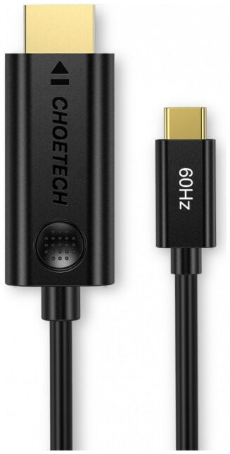 фото Кабель choetech usb type-c to hdmi cable 1.8 м, цвет черный (ch0019)