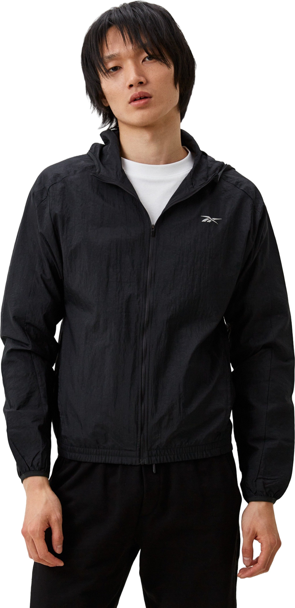 

Ветровка мужская Reebok Running Woven Wind Jacket черная L, Черный, Running Woven Wind Jacket