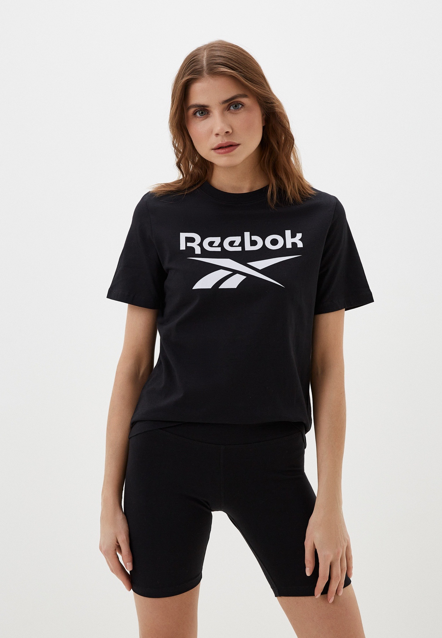 Футболка женская Reebok Identity Big Logo T-shirt черная 2XS 2719₽