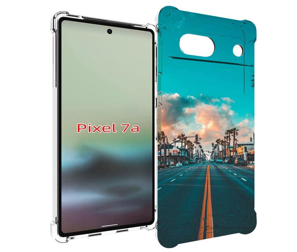 

Чехол MyPads дорога-в-лос-анджелес для Google Pixel 7A, Tocco