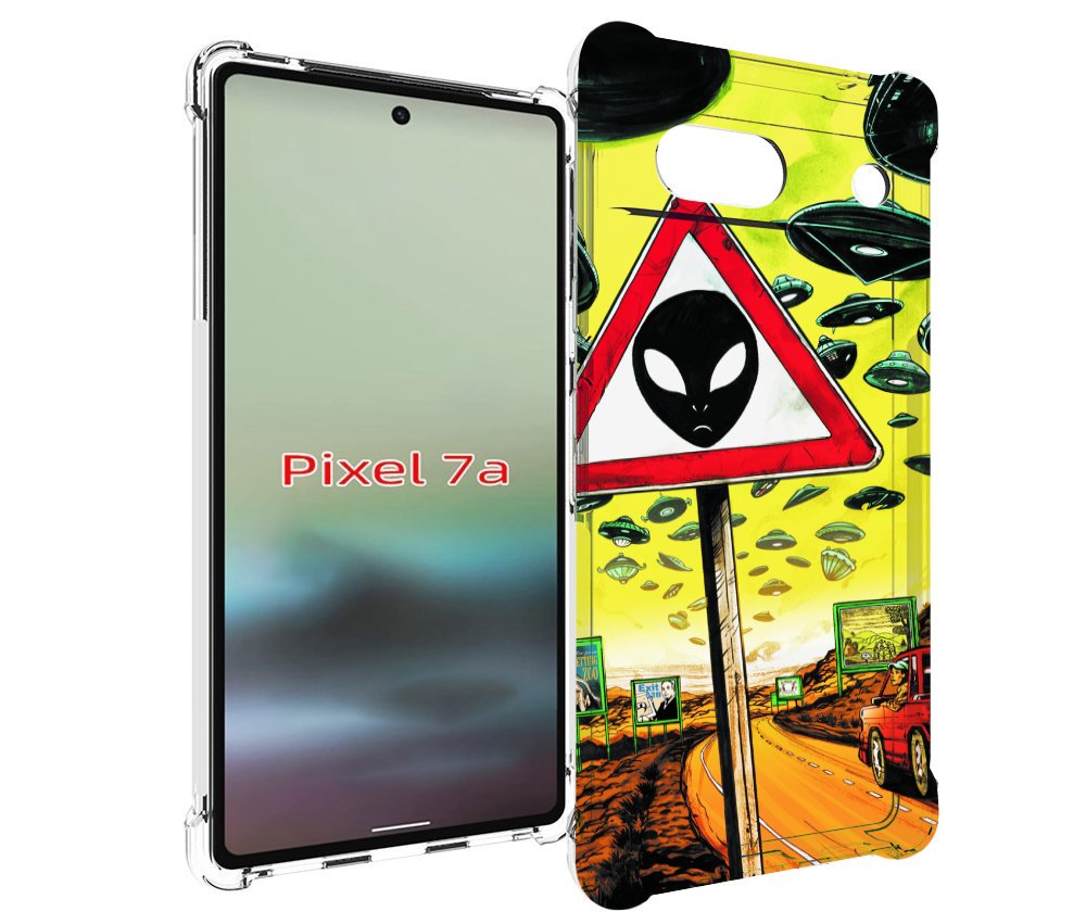 

Чехол MyPads дорога к инопланетянам для Google Pixel 7A, Tocco