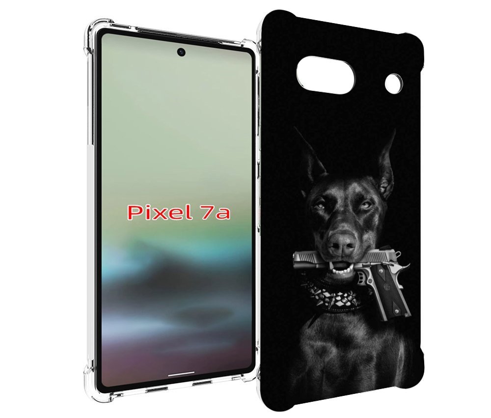

Чехол MyPads доберман мужской для Google Pixel 7A, Tocco