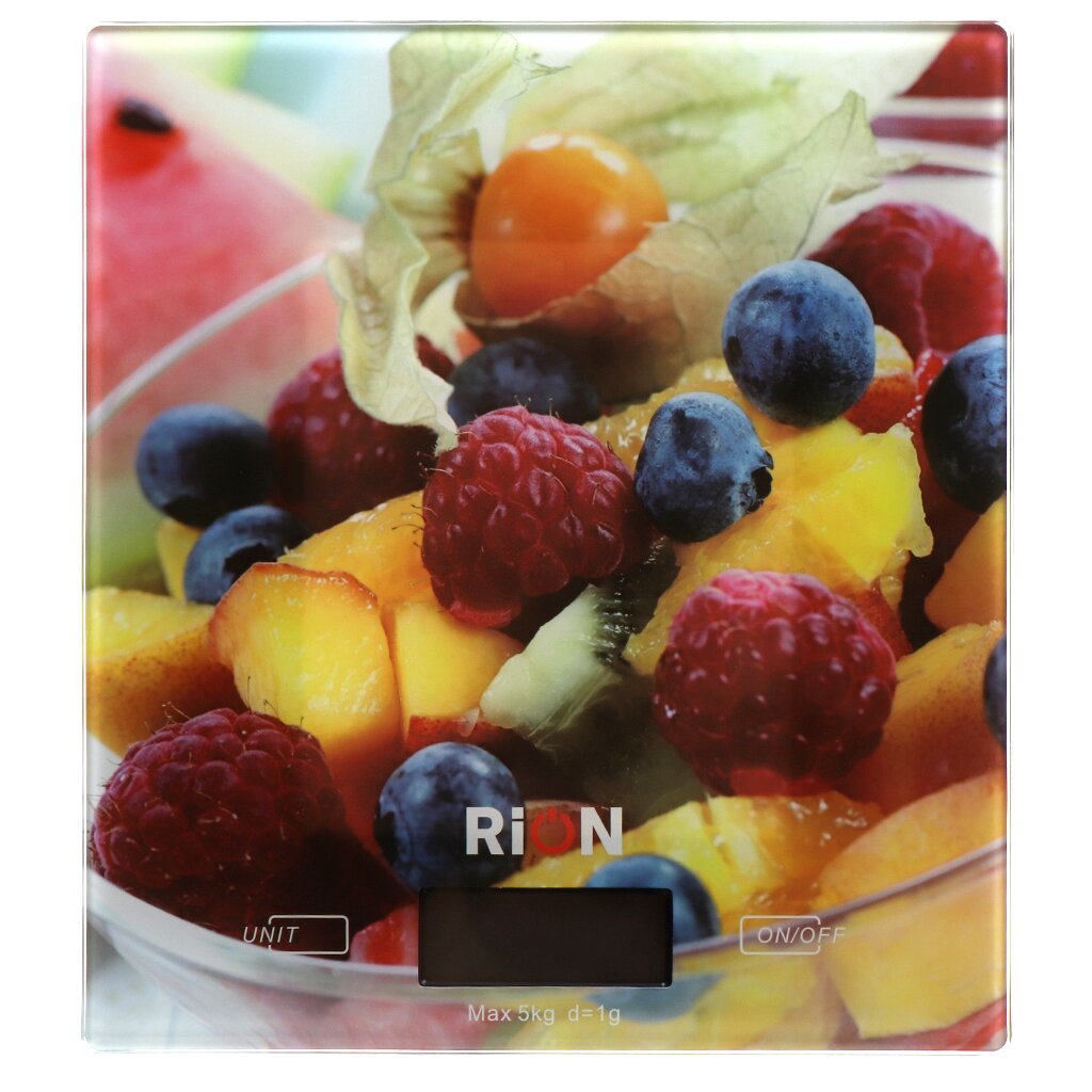 

Весы кухонные RION+ PT-893 Фрукты и ягоды, Разноцветный, PT-893.Ve