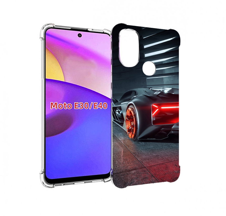 

Чехол бампер MyPads Ночной-город мужской для Motorola Moto E30., Прозрачный, Tocco