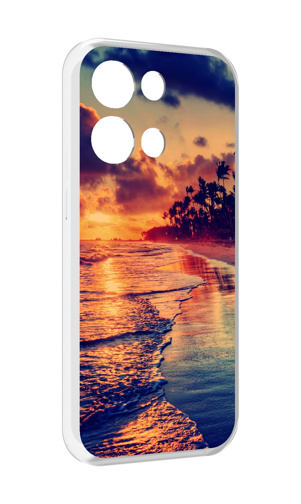 

Чехол MyPads Берег для OPPO Reno8 Pro, Прозрачный, Tocco