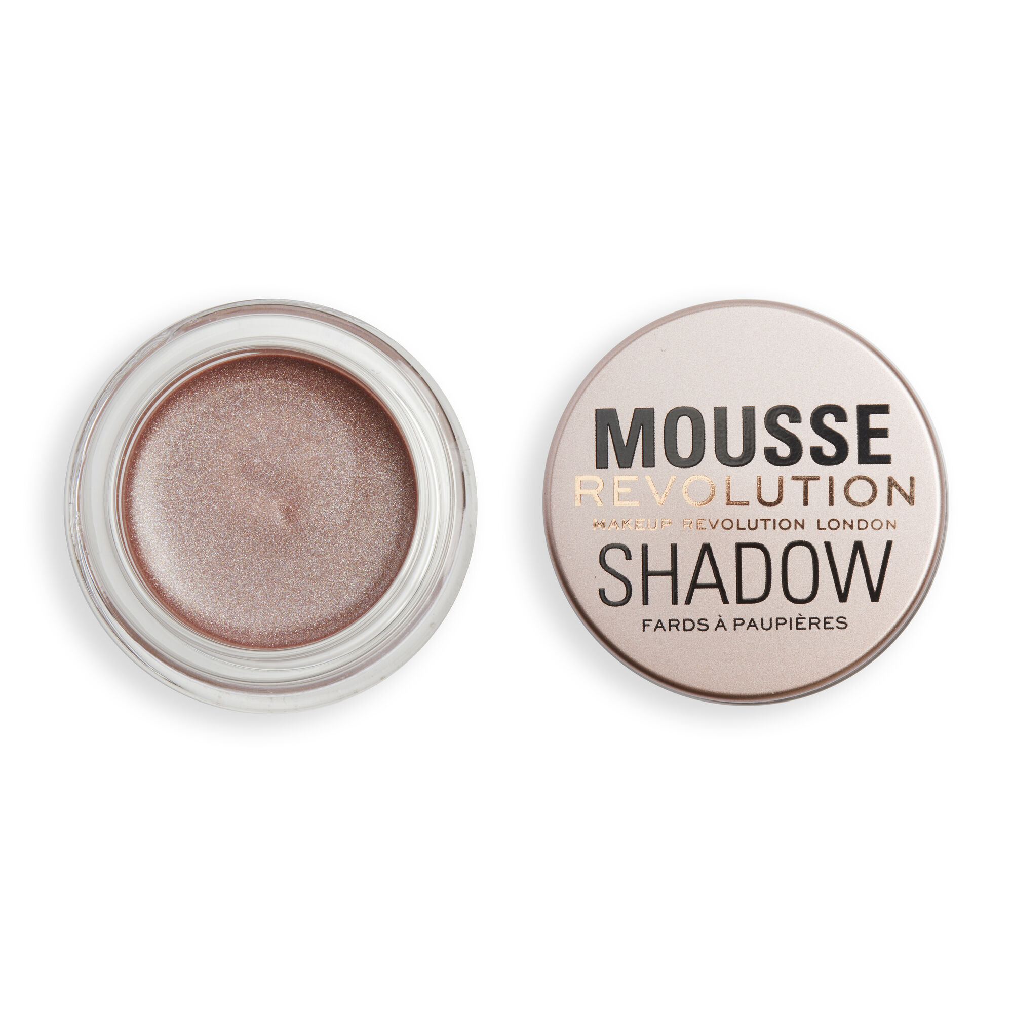 Тени Revolution Makeup кремовые для век Mousse Cream Eyeshadow Rose Gold песочная фреска мечтательный лисёнок