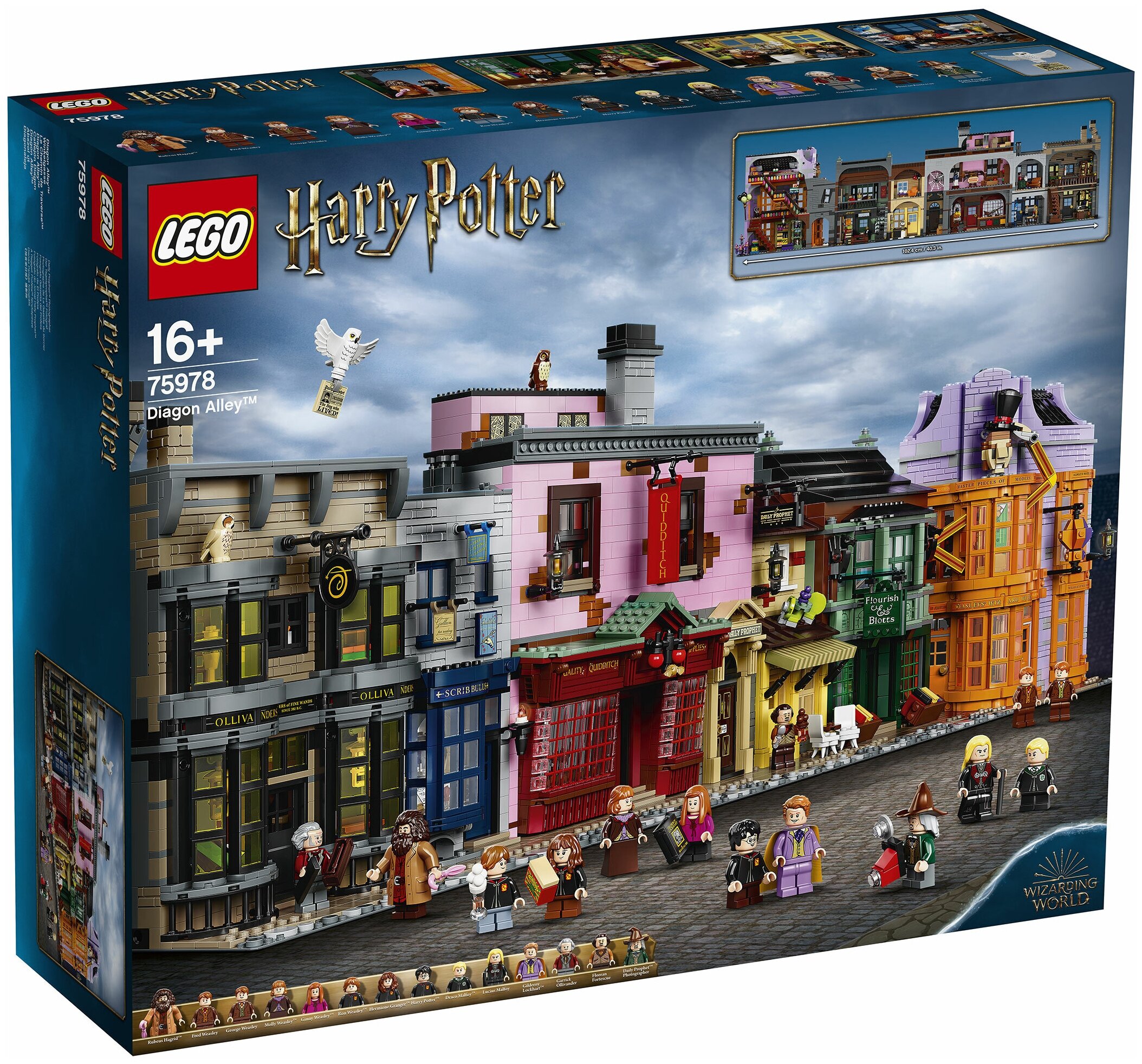 Конструктор LEGO Harry Potter 75978 Косой переулок конструктор panawealth harry potter 6068 министерство магии на 990 дет