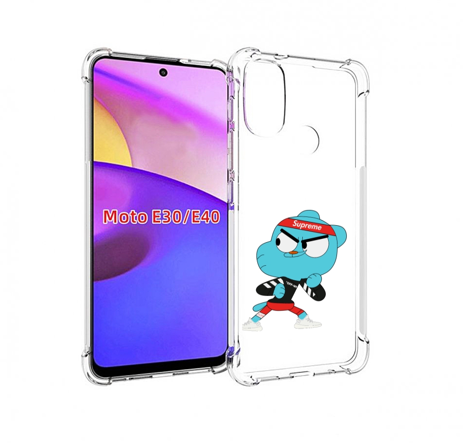

Чехол бампер MyPads Модный-Гамбол для Motorola Moto E30., Прозрачный, Tocco
