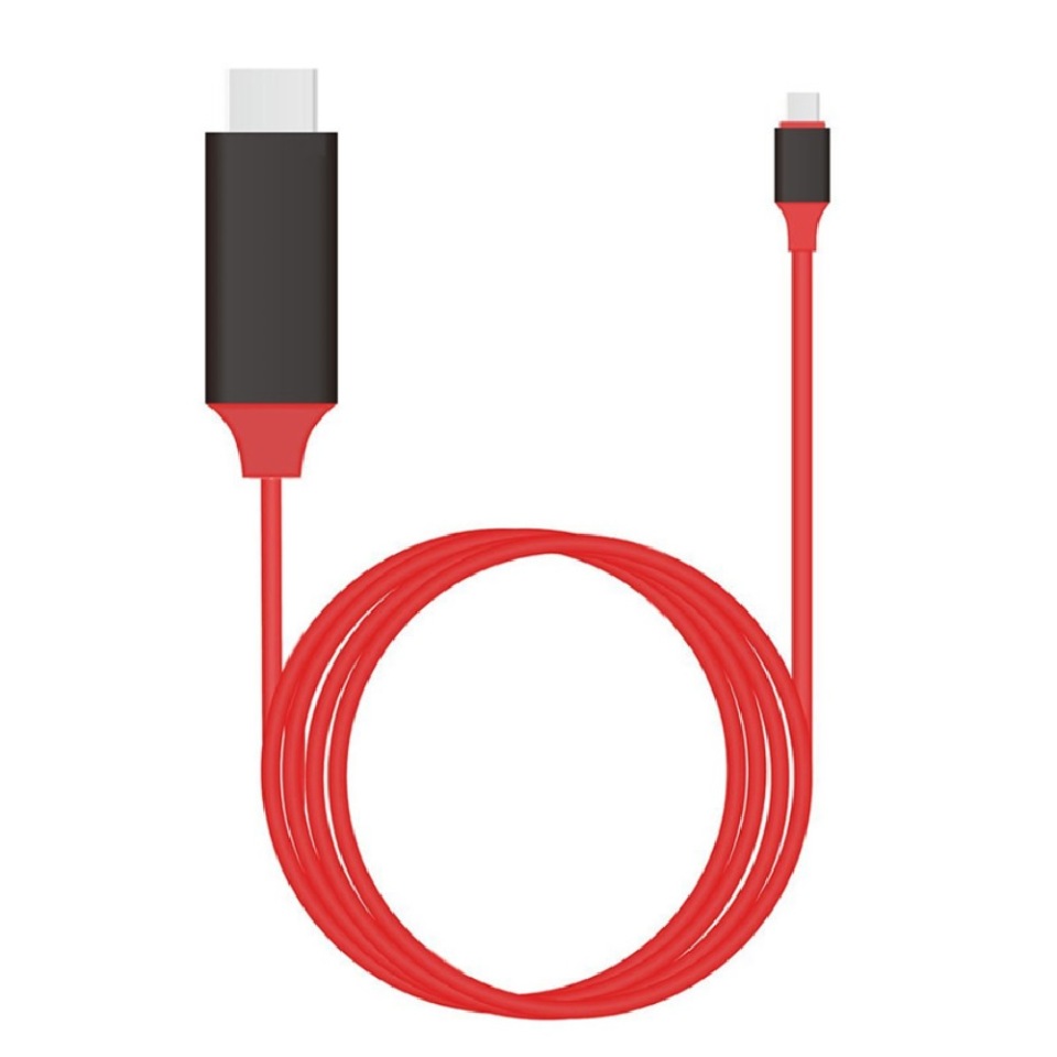 фото Переходник-кабель daprivet hdtv usb type-c на hdmi red