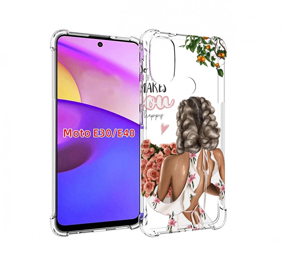 

Чехол бампер MyPads Мелочи-делают-тебя-счастливой для Motorola M, Прозрачный, Tocco