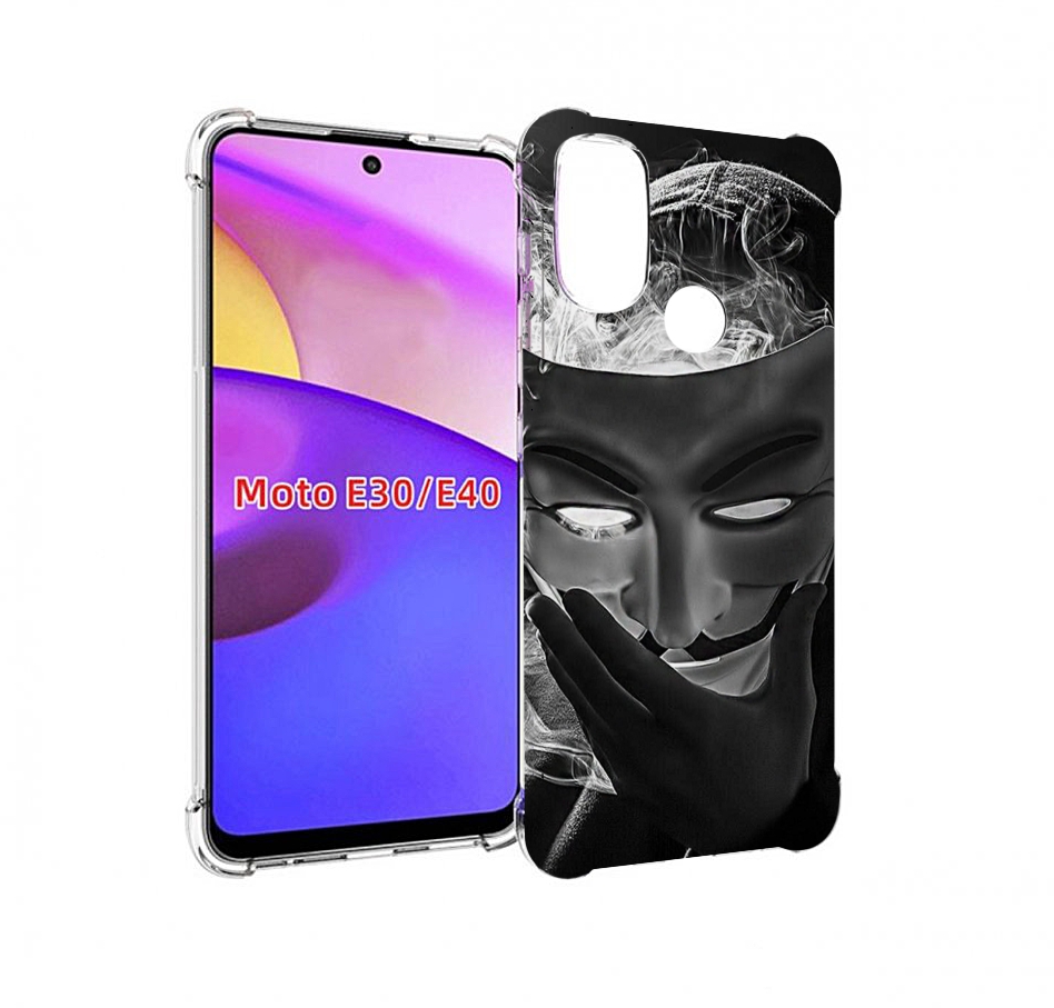 

Чехол бампер MyPads Маска для Motorola Moto E30., Прозрачный, Tocco