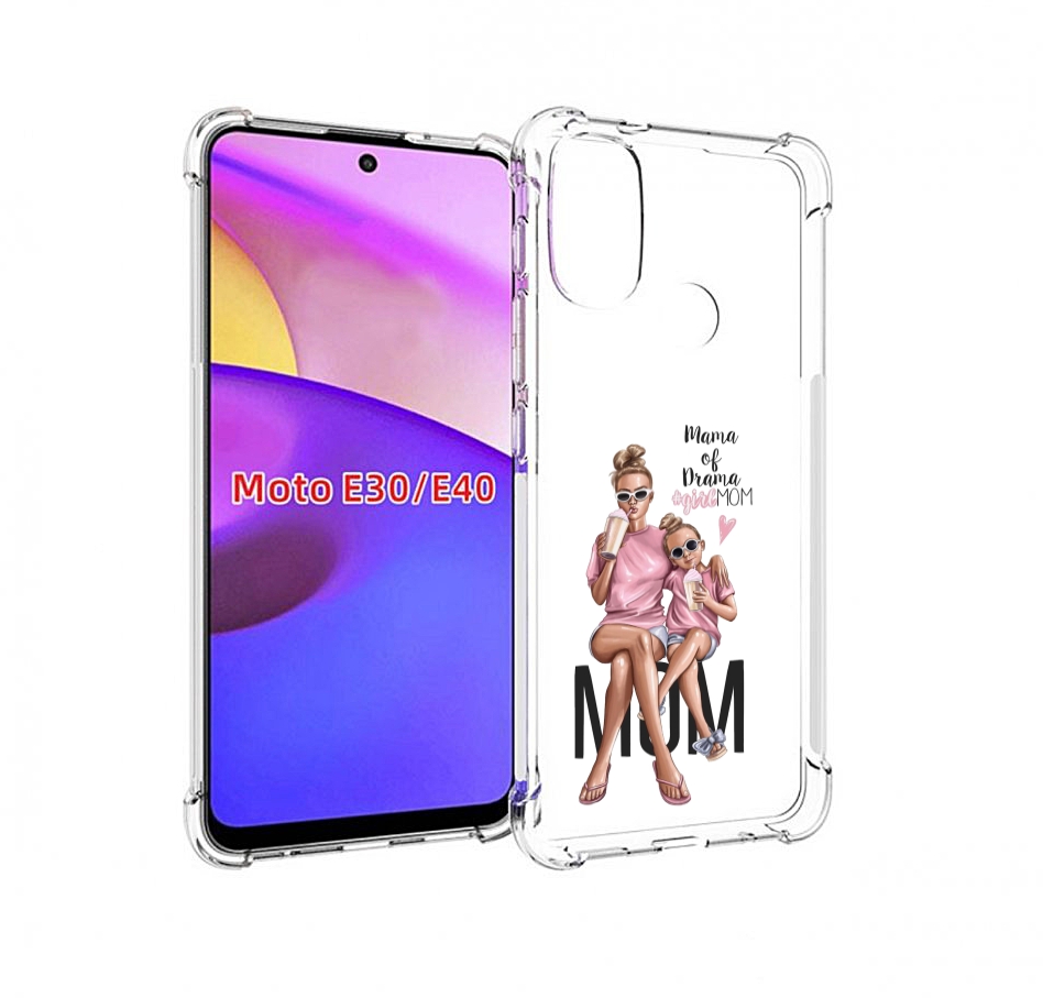 

Чехол бампер MyPads Мама-мечты женский для Motorola Moto E30., Прозрачный, Tocco