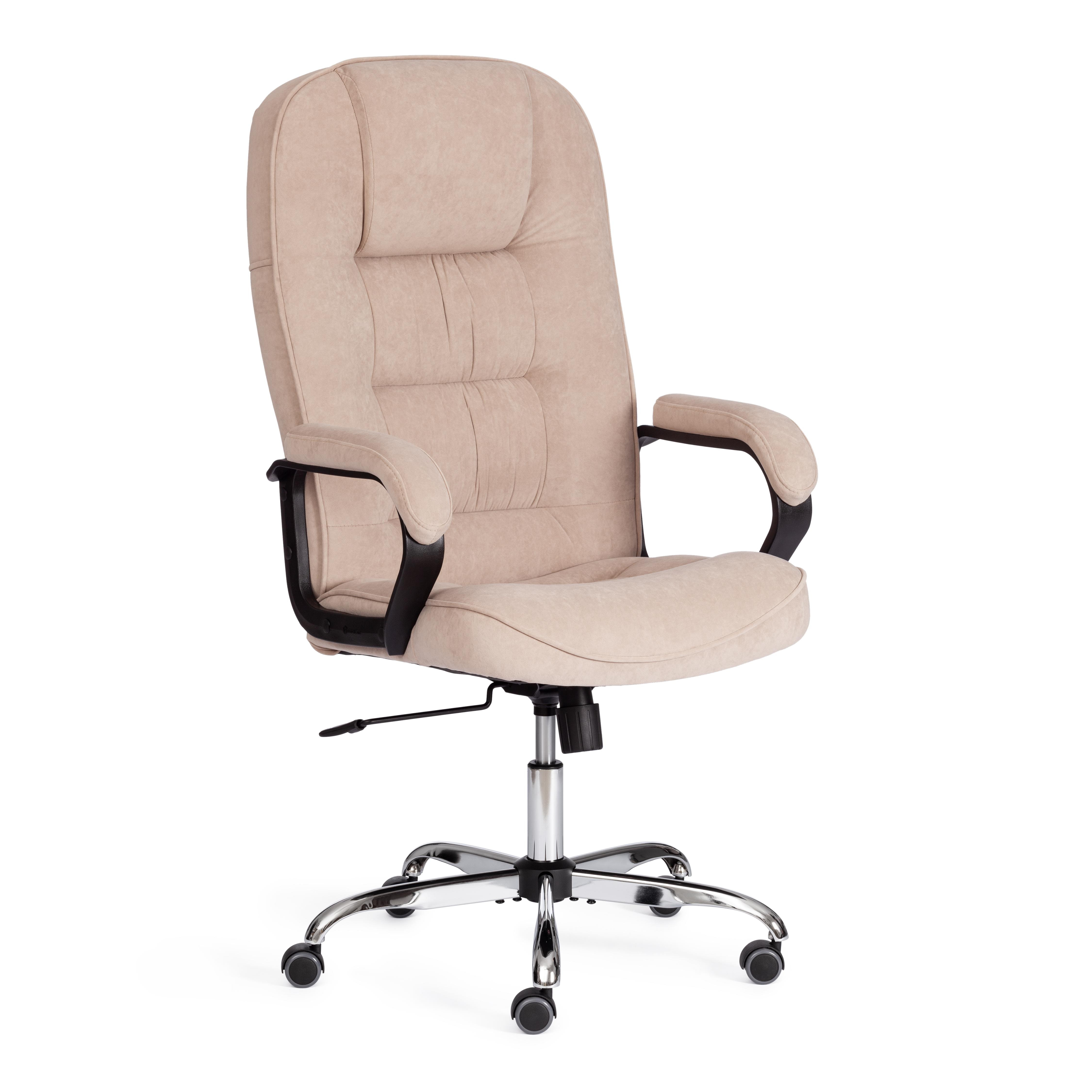 Кресло компьютерное TetChair СН9944-22 хром флок 600019312734 бежевый