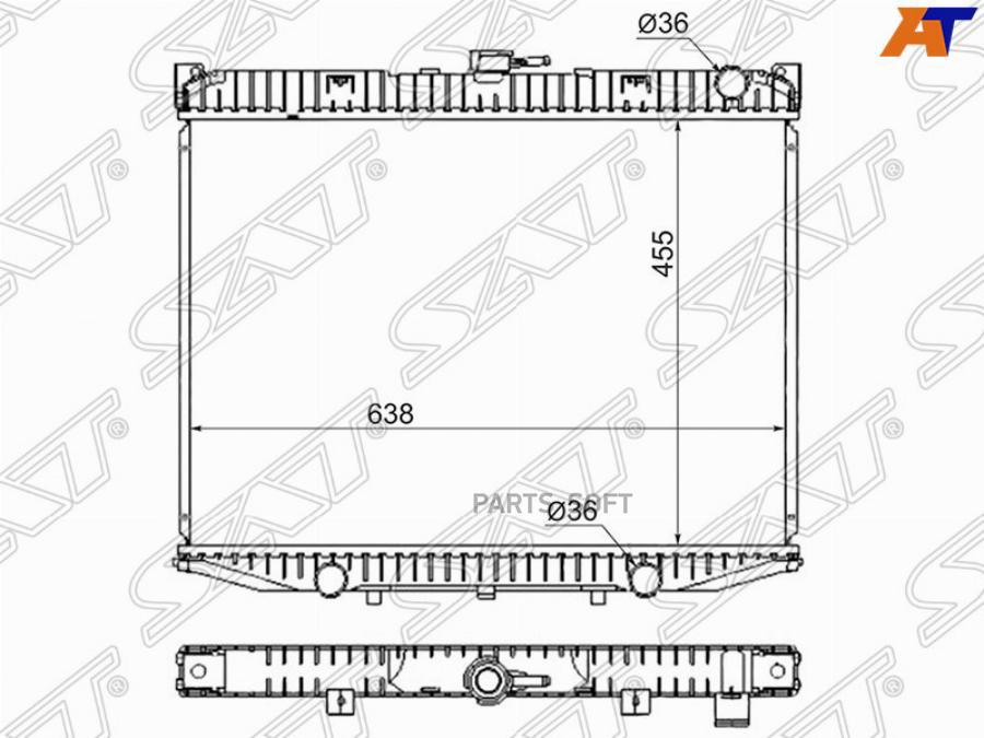 

Радиатор Nissan Terrano Ii/Ford Maveric 2.4 93- Sat Ns000R20-2.4