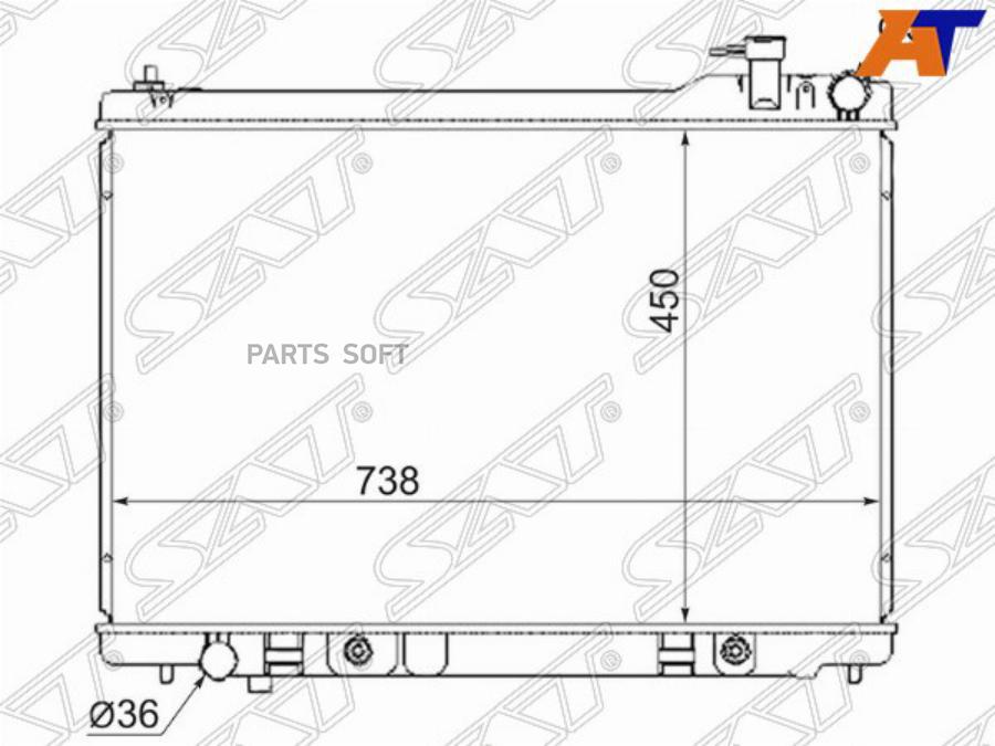 

Радиатор Infiniti Fx35 03- Sat арт. NS0009-FX35