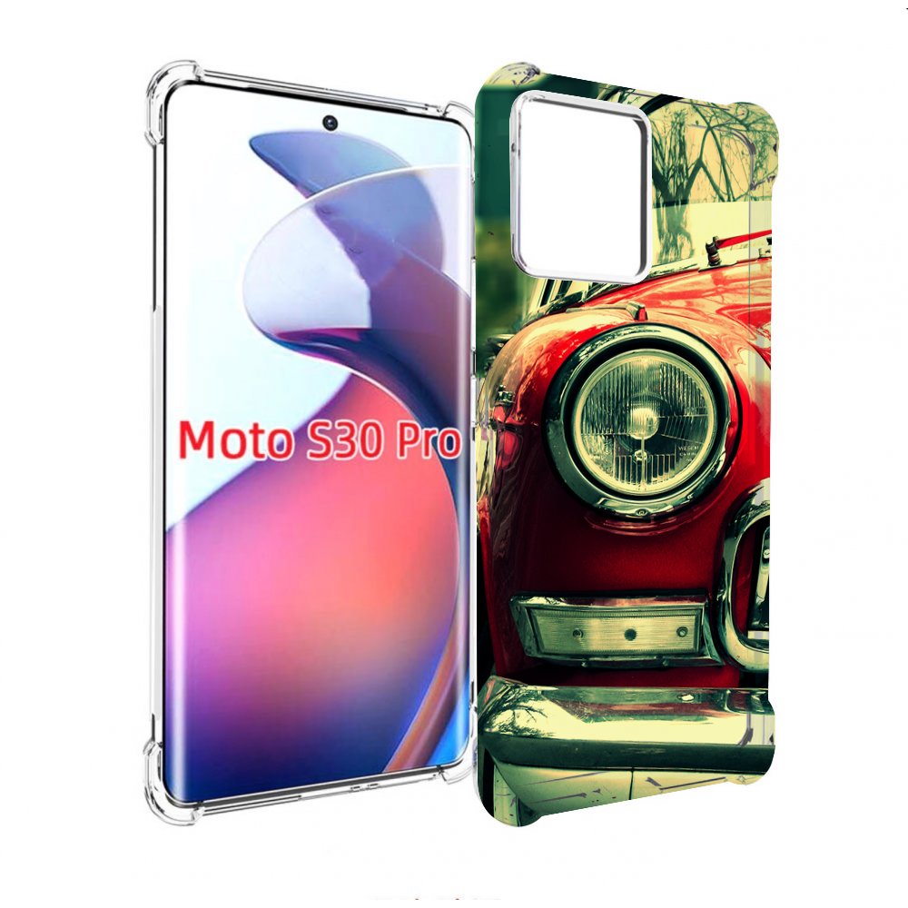 

Чехол MyPads Винтажная-машина мужской для Motorola Moto S30 Pro, Прозрачный, Tocco