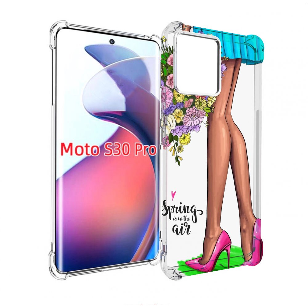 

Чехол MyPads Весна-в-воздухе женский для Motorola Moto S30 Pro, Прозрачный, Tocco