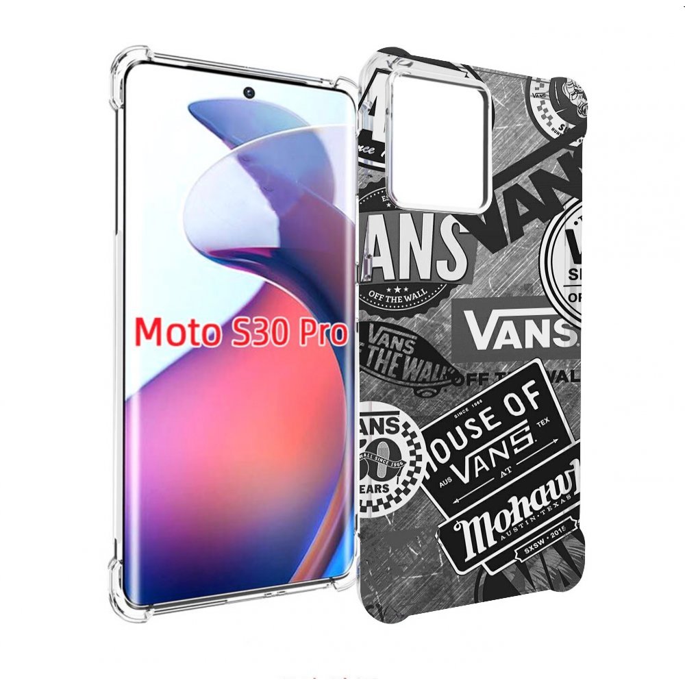 

Чехол MyPads Ванс-постер для Motorola Moto S30 Pro, Прозрачный, Tocco