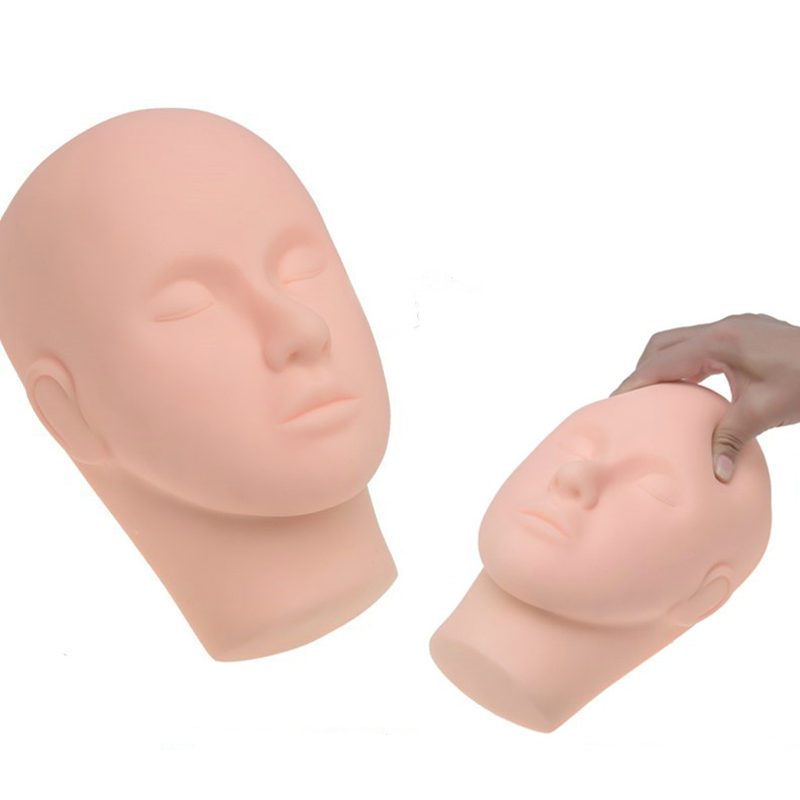 Манекен голова для наращивания ресниц UVAM манекен человека 20 см женский