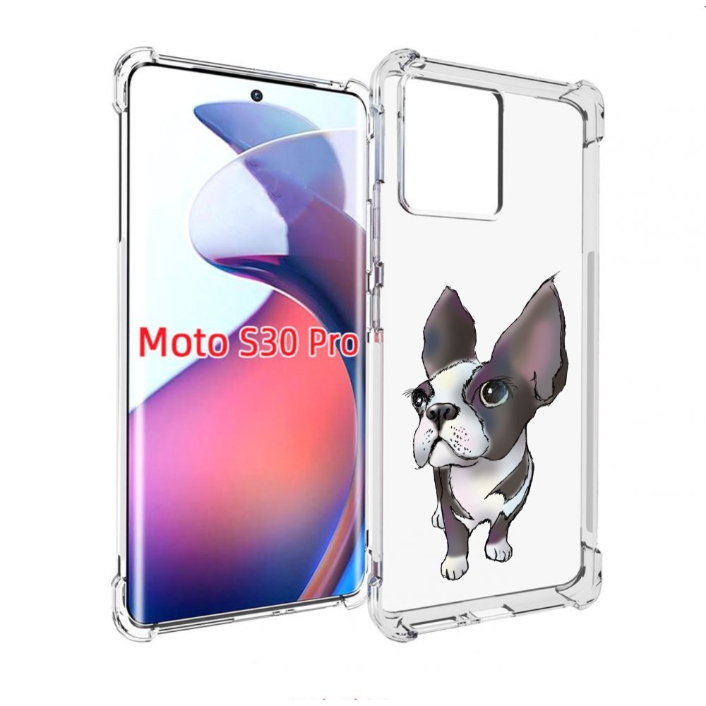 

Чехол MyPads Бульдожка для Motorola Moto S30 Pro, Прозрачный, Tocco