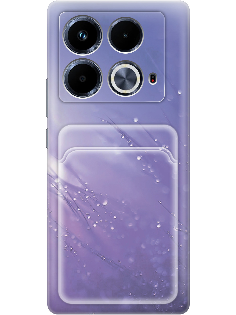 

Силиконовый чехол на Infinix Note 40 с принтом с карманом для карты прозрачный 800759, Прозрачный;белый;синий, 782626422