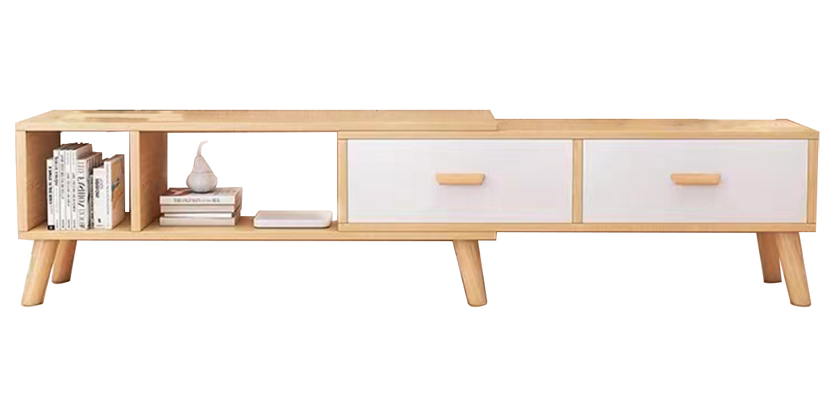 

Тумба под ТВ Ridberg HOFLAND раздвижная 120/198 x 30 x 42 см (White), HOFLAND