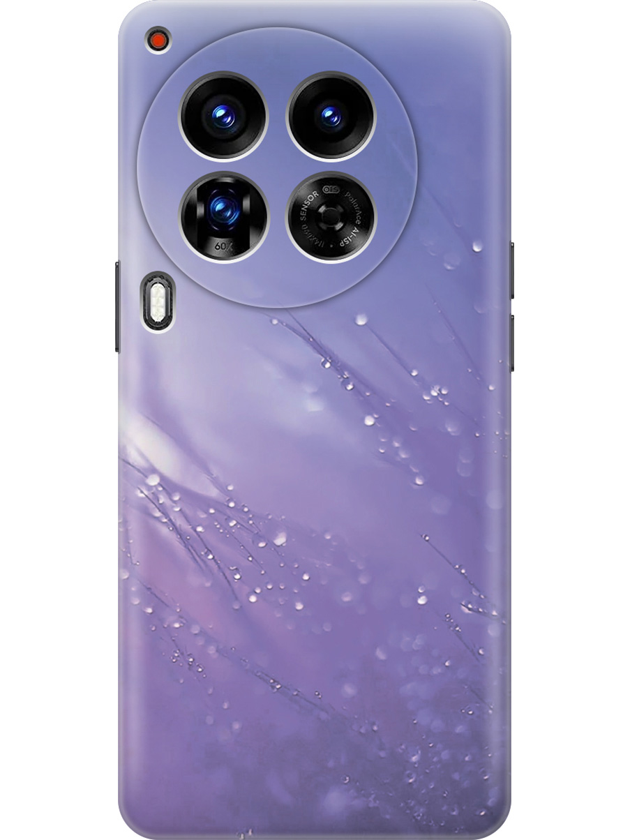 

Силиконовый чехол на Tecno Camon 30 Premier 5g с принтом "Капли на синей траве", Прозрачный;белый;синий, 782633022