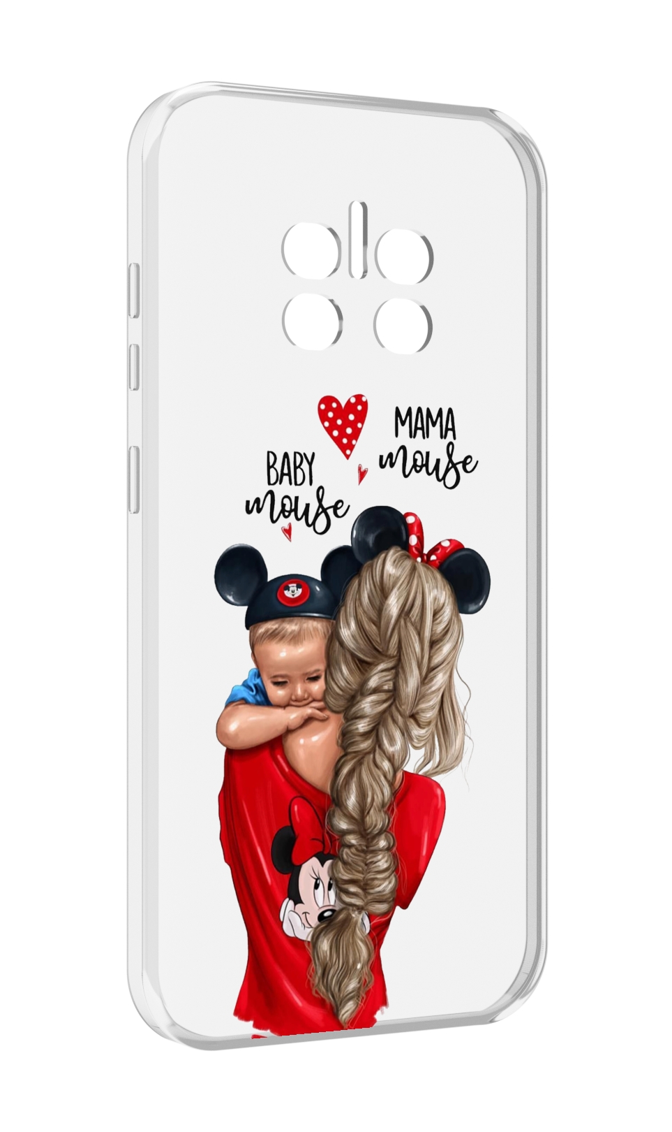 

Чехол MyPads Мама-маус женский для Doogee V11, Прозрачный, Tocco