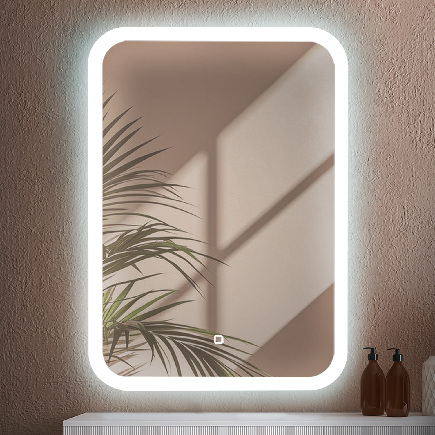 

Зеркало с подсветкой в ванную Silver Mirrors, "Джобс" 50х70 см , 6000K , холодный свет, Джобс