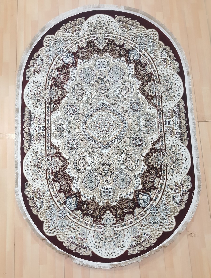 фото Ковер brillant 8077 овал красный 80х150 sofia rugs