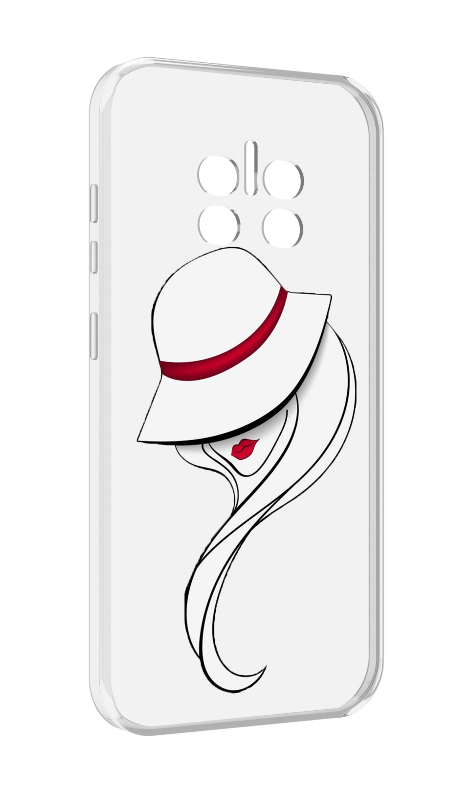 

Чехол MyPads Лого женский для Doogee V11, Прозрачный, Tocco