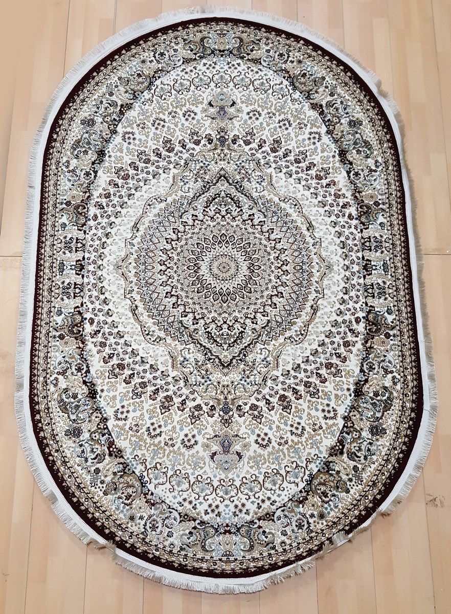 фото Ковер brillant 8002 овал красный 80х150 sofia rugs