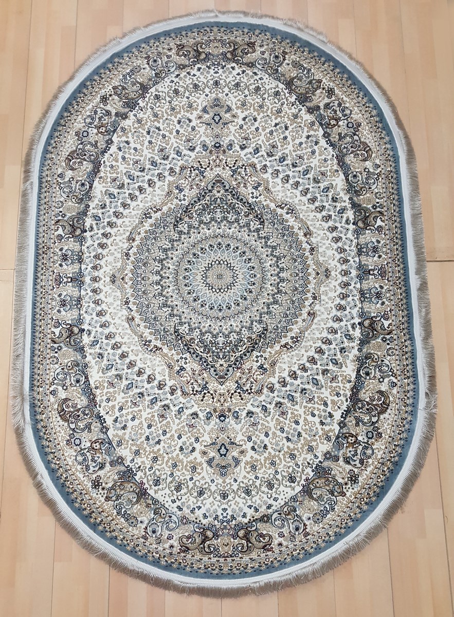фото Ковер brillant 8002 овал голубой 120х180 sofia rugs
