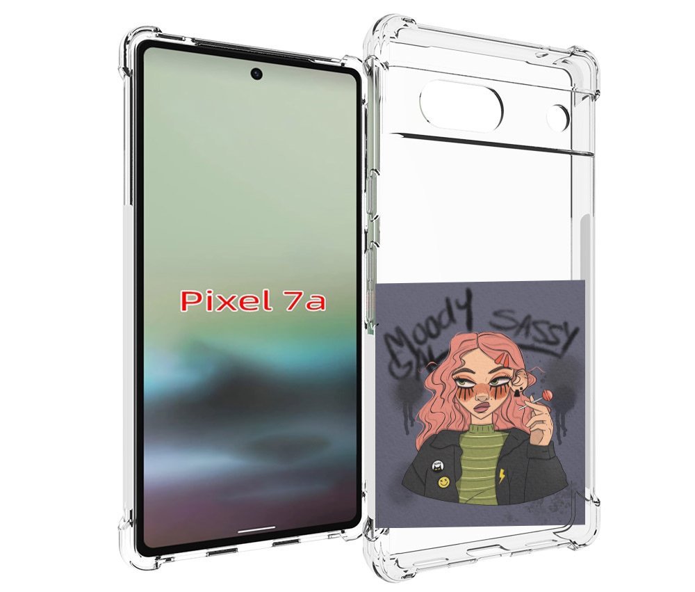 

Чехол MyPads дерзкое-настроение женский для Google Pixel 7A, Tocco