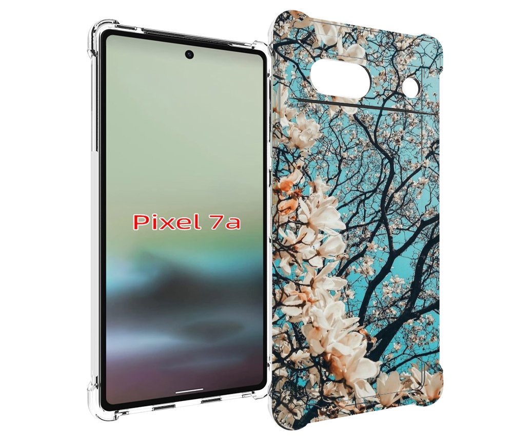 

Чехол MyPads дерево-с-цветочками для Google Pixel 7A, Tocco