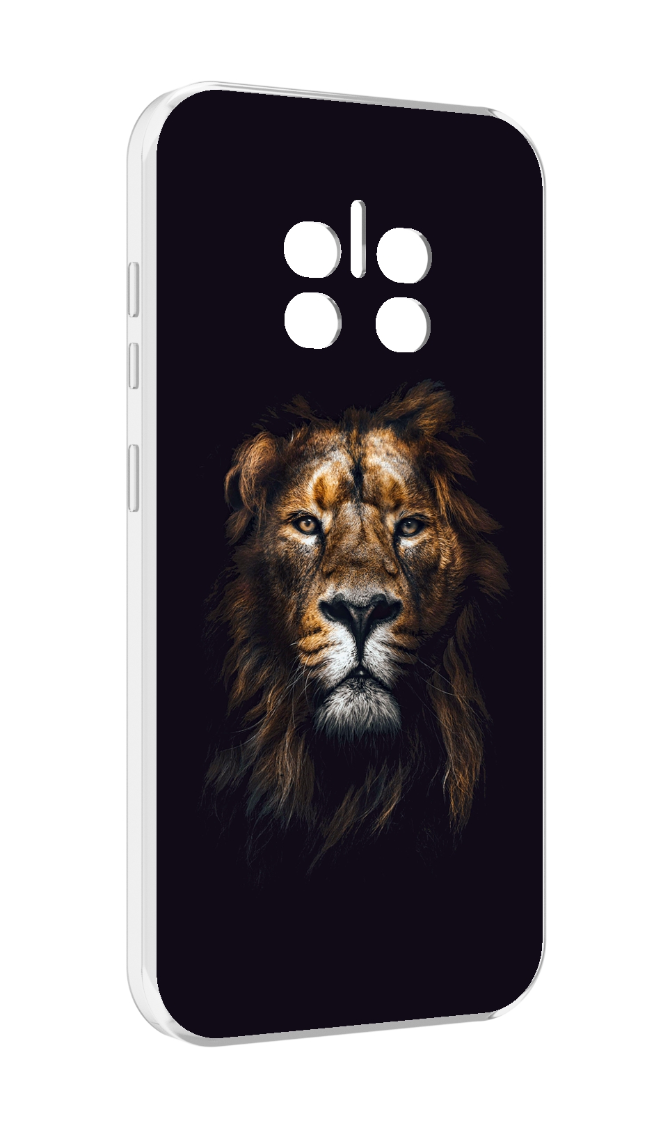 

Чехол MyPads Лев-в-тени мужской для Doogee V11, Прозрачный, Tocco