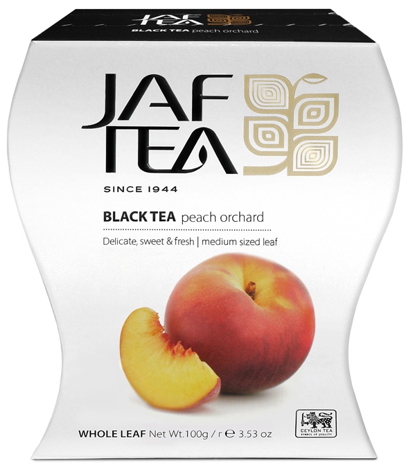 Чай чёрный Jaf Tea Peach Orchard листовой с ароматом персика, 100 г