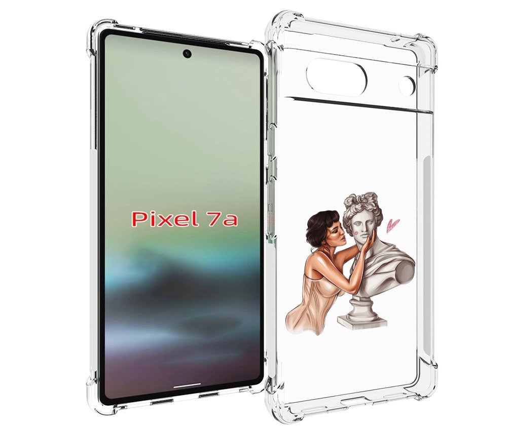 

Чехол MyPads девушка-со-статуей женский для Google Pixel 7A, Tocco