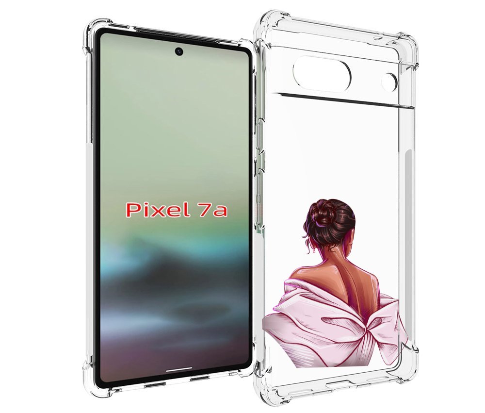 

Чехол MyPads девушка-со-спины женский для Google Pixel 7A, Tocco