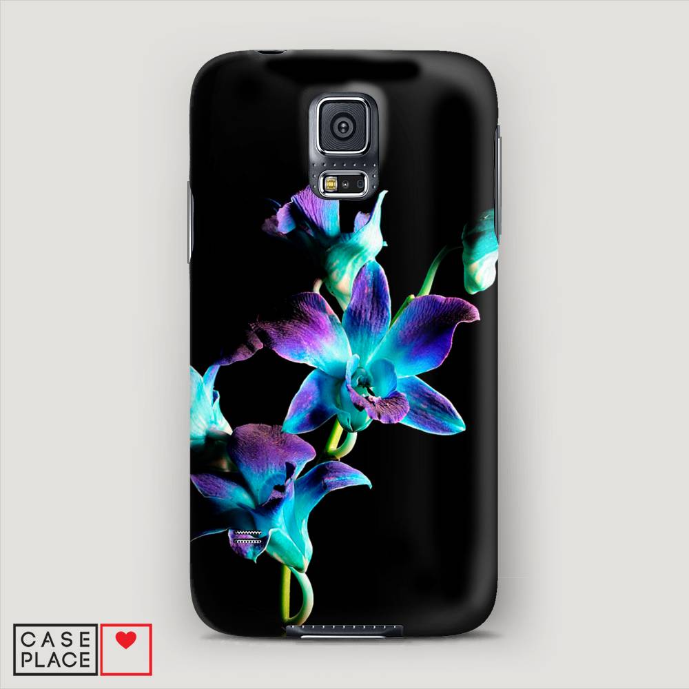 

Чехол Awog "Синий цветок на черном" для Samsung Galaxy S5 mini, 24220-6