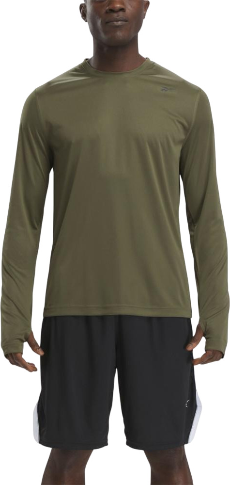 Лонгслив мужской Reebok Training Long Sleeve Tech T-Shirt зеленый 2XL 4386₽