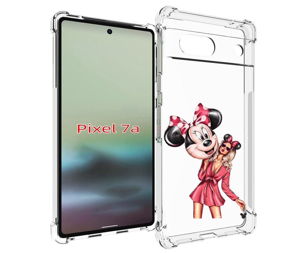 

Чехол MyPads девушка-с-шариком женский для Google Pixel 7A, Tocco