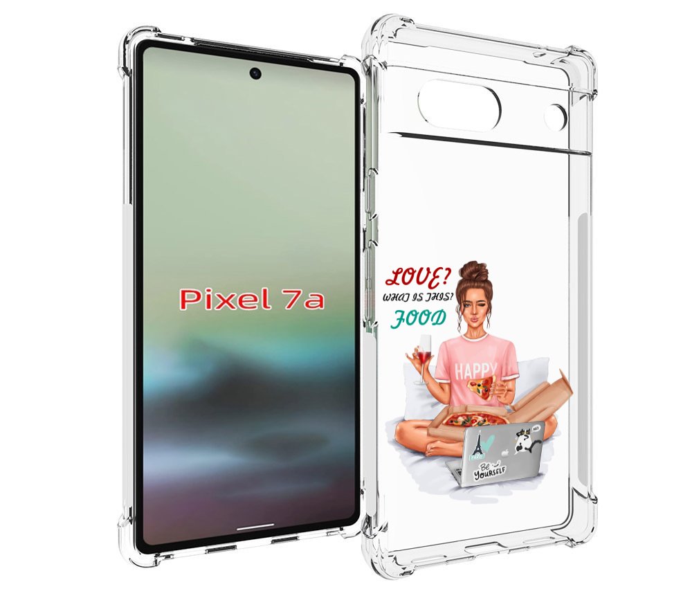 

Чехол MyPads девушка-с-ноутбуком женский для Google Pixel 7A, Tocco