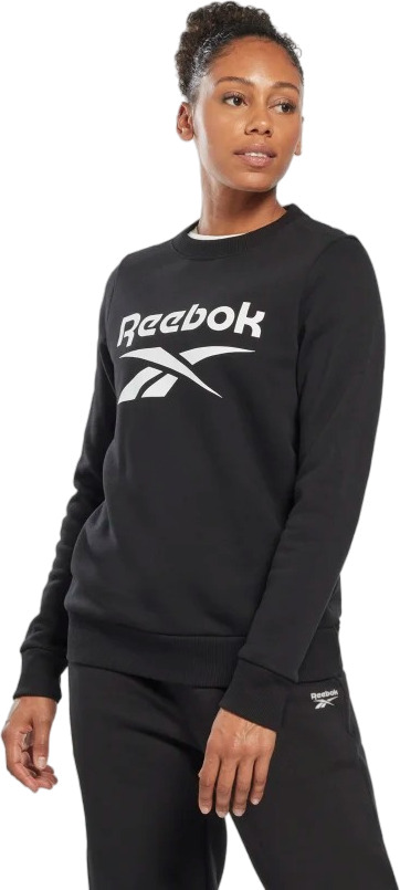 Свитшот женский Reebok Identity Big Logo Fleece Crew Sweatshirt черный 2XS