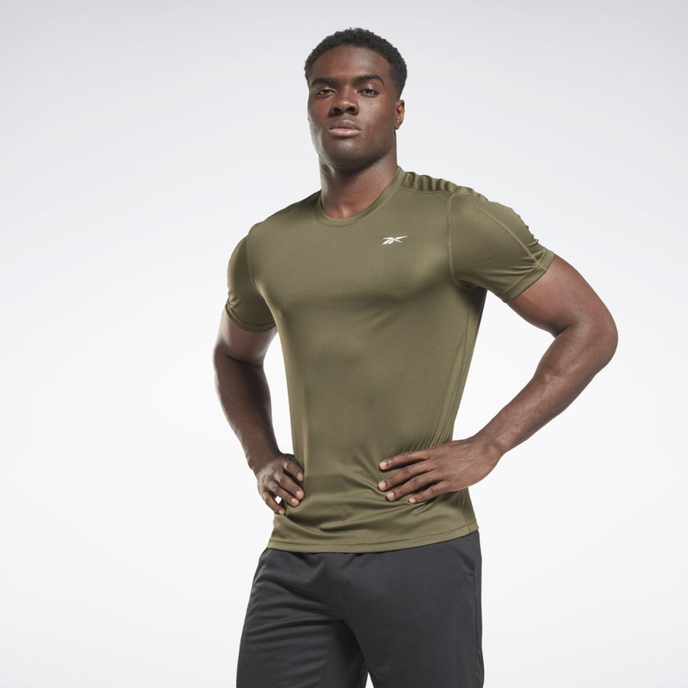 

Футболка мужская Reebok Training Tech T-Shirt зеленая XL, Зеленый, Training Tech T-Shirt