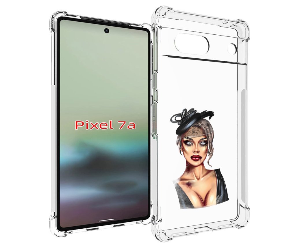 

Чехол MyPads девушка-с-линзами для Google Pixel 7A, Tocco