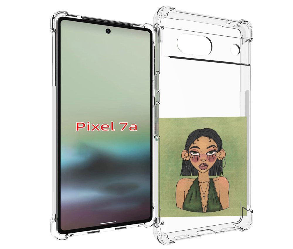 

Чехол MyPads девушка-с-каре-и-тату для Google Pixel 7A, Tocco
